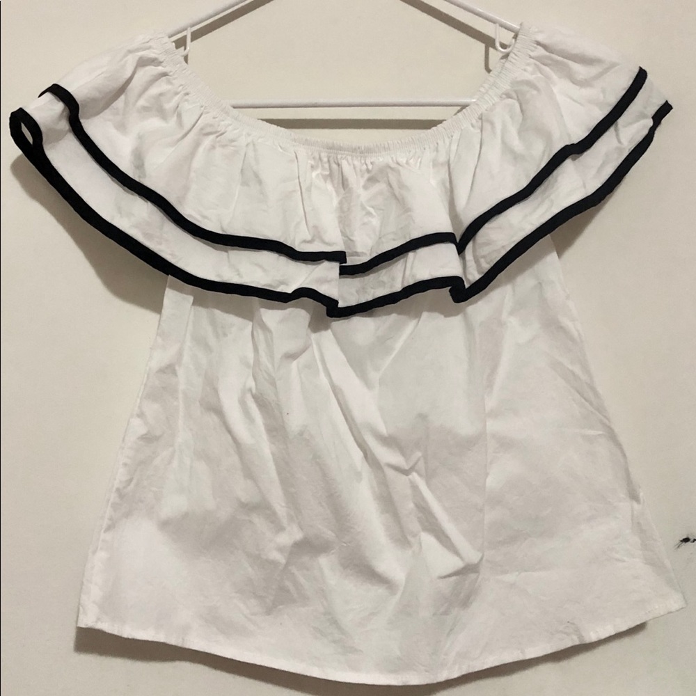 White off the shoulder top